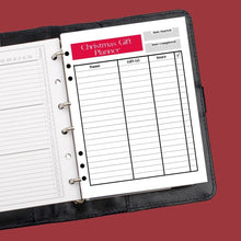 Load image into Gallery viewer, Christmas Gift Planner Insert