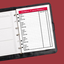 Load image into Gallery viewer, Holiday Christmas Card Planner Insert