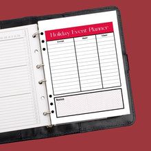 Load image into Gallery viewer, Holiday Event Planner Insert