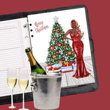 Load image into Gallery viewer, Sequins and Sparkle Christmas Dress Planner Cover Set or Dashboard