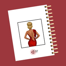 Load image into Gallery viewer, Lady In Red Christmas Dress Planner Cover Set or Dashboard