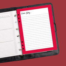 Load image into Gallery viewer, Santa Baby Red and White Christmas Note Pages