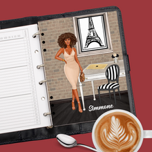Load image into Gallery viewer, Girl Boss in Beige Fashion Planner Cover Set or Dashboard