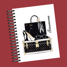 Load image into Gallery viewer, Chic Black and White Planner Cover Set or Dashboard