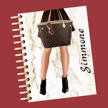 Load image into Gallery viewer, Little Brown Skirt Planner Cover Set or Dashboard