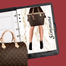 Load image into Gallery viewer, Little Brown Skirt Planner Cover Set or Dashboard