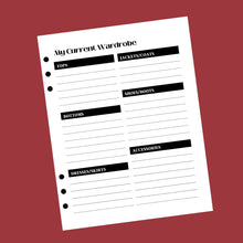 Load image into Gallery viewer, Wardrobe Capsule Planner Insert