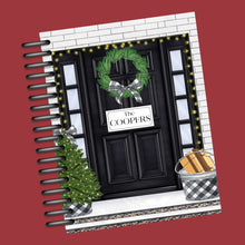 Load image into Gallery viewer, Black and White Buffalo Check Christmas Door Planner or Dashboard