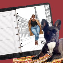 Load image into Gallery viewer, Curvy Girl in Paris Planner Cover Set or Dashboard