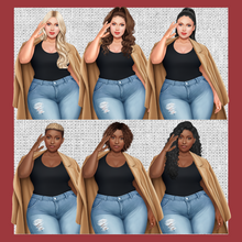 Load image into Gallery viewer, Curvy Girl in Paris Planner Cover Set or Dashboard