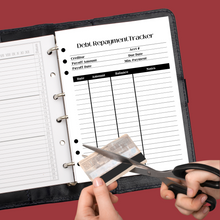 Load image into Gallery viewer, Debt Repayment Tracker Planner Insert