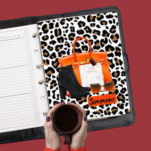 Load image into Gallery viewer, Orange and Black Fall Planner Cover Set or Dashboard