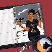 Load image into Gallery viewer, Salon Hair Stylist Planner Cover Set or Dashboard
