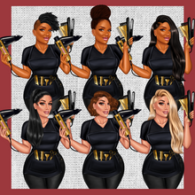 Load image into Gallery viewer, Salon Hair Stylist Planner Cover Set or Dashboard