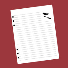 Load image into Gallery viewer, Lash and Mascara Note Pages