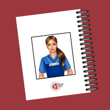 Load image into Gallery viewer, Nurse in Blue scrubs Planner Cover Set or Dashboard