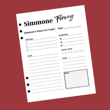 Load image into Gallery viewer, Personalized Daily Planner Insert