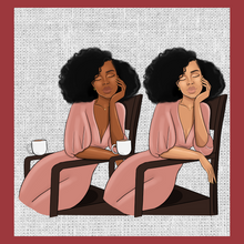 Load image into Gallery viewer, African American Girl Boss Taking Power Nap Planner Cover Set/Dashboard