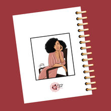 Load image into Gallery viewer, African American Girl Boss Taking Power Nap Planner Cover Set/Dashboard