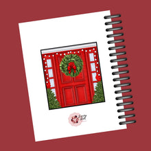 Load image into Gallery viewer, Red and White Christmas Door Planner Cover Set or Dashboard