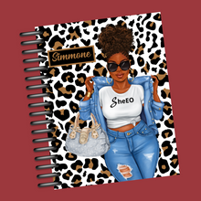 Load image into Gallery viewer, Curvy Girl Leopard Print Planner Cover Set or Dashboard