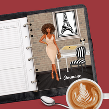 Load image into Gallery viewer, Girl Boss in Beige Fashion Planner Cover Set or Dashboard
