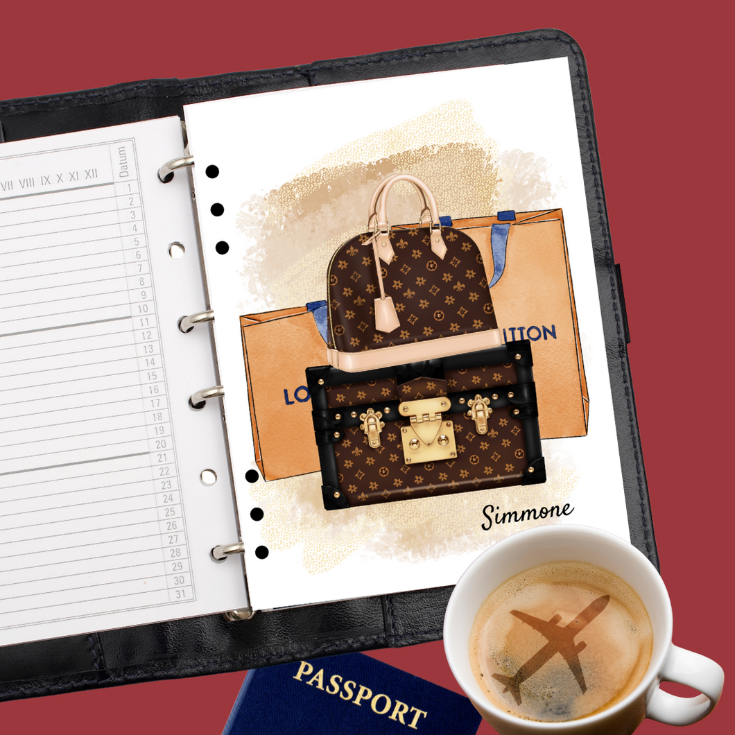 Travel in Style Luxury Planner Cover Set or Dashboard