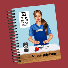 Load image into Gallery viewer, Nurse in Blue scrubs Planner Cover Set or Dashboard
