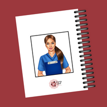 Load image into Gallery viewer, Nurse in Blue scrubs Planner Cover Set or Dashboard
