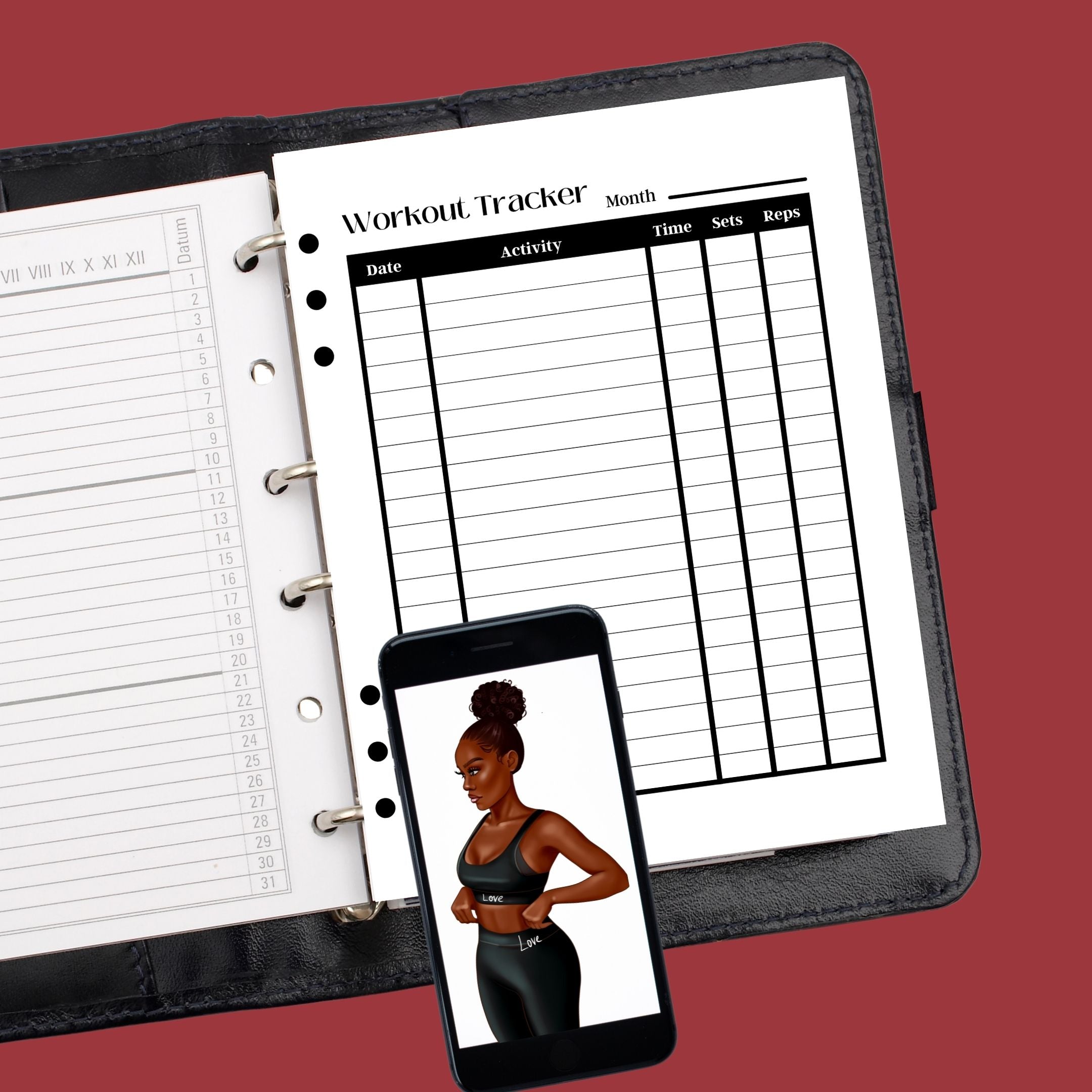 Workout Tracker Planner Insert, Weight Tracker, Habit Tracker – Every ...